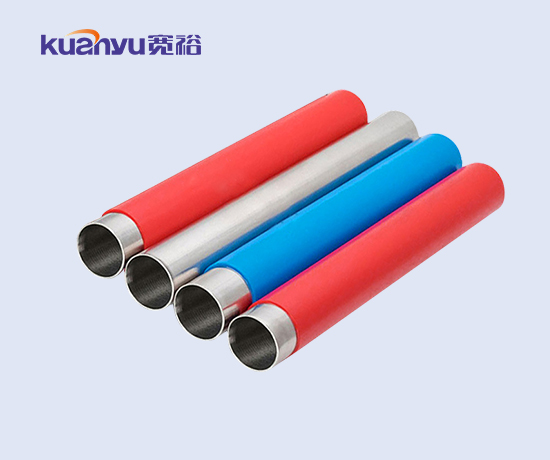 覆塑球速手机在线水管,304 316L塑料包覆球速手机在线管材配图