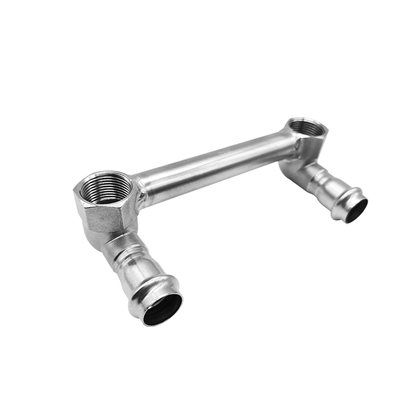 球速手机在线双卡压式双联内丝弯头配图