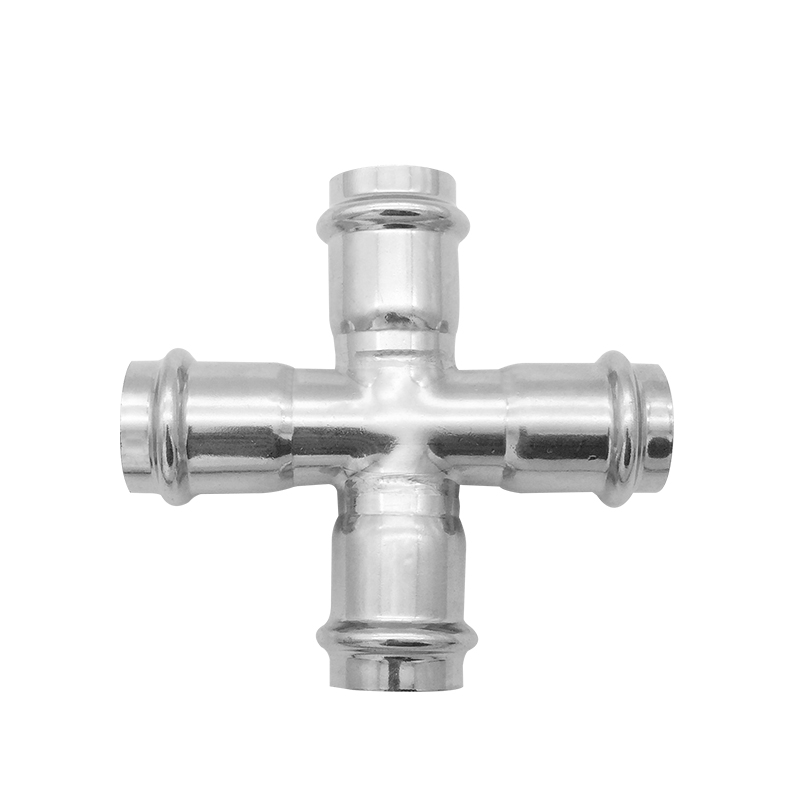 球速手机在线双卡压式等径四通配图