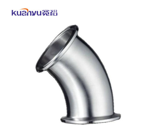 球速手机在线卫生级快装45°弯头配图