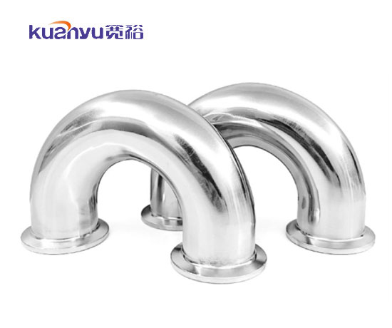 球速手机在线卫生级快装180°弯头配图