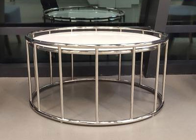 球速手机在线圆管做茶几脚